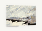 Snowfield Ridgeline, snowy mountain abstract landscape painting, landscape canvas wall art print ready to hang