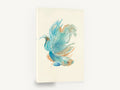 Teal Betta Drift, teal betta fish watercolour, coastal canvas wall art print ready to hang