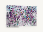 Violet Garden Drift, purple abstract floral garden painting, floral canvas wall art print ready to hang