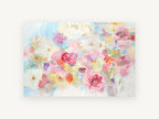 Soft Bloom Haze, floral canvas wall art print, front view
