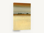 Amber Horizon Meadow, abstract meadow landscape painting, landscape canvas wall art print ready to hang