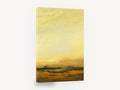 Amber Horizon Haze, golden sky abstract landscape, landscape canvas wall art print ready to hang