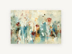 Poppies in the Mist, floral canvas wall art print, front view