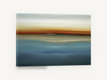 Blue Horizon Haze, abstract blue horizon seascape, coastal canvas wall art print ready to hang
