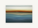 Blue Horizon Haze, coastal canvas wall art print, front view