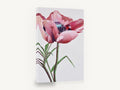 Blushing Poppy Bloom, pink poppy floral painting portrait, floral canvas wall art print ready to hang