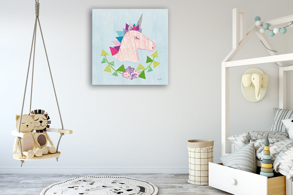 Unicorn Power III Wall Art Print on the wall
