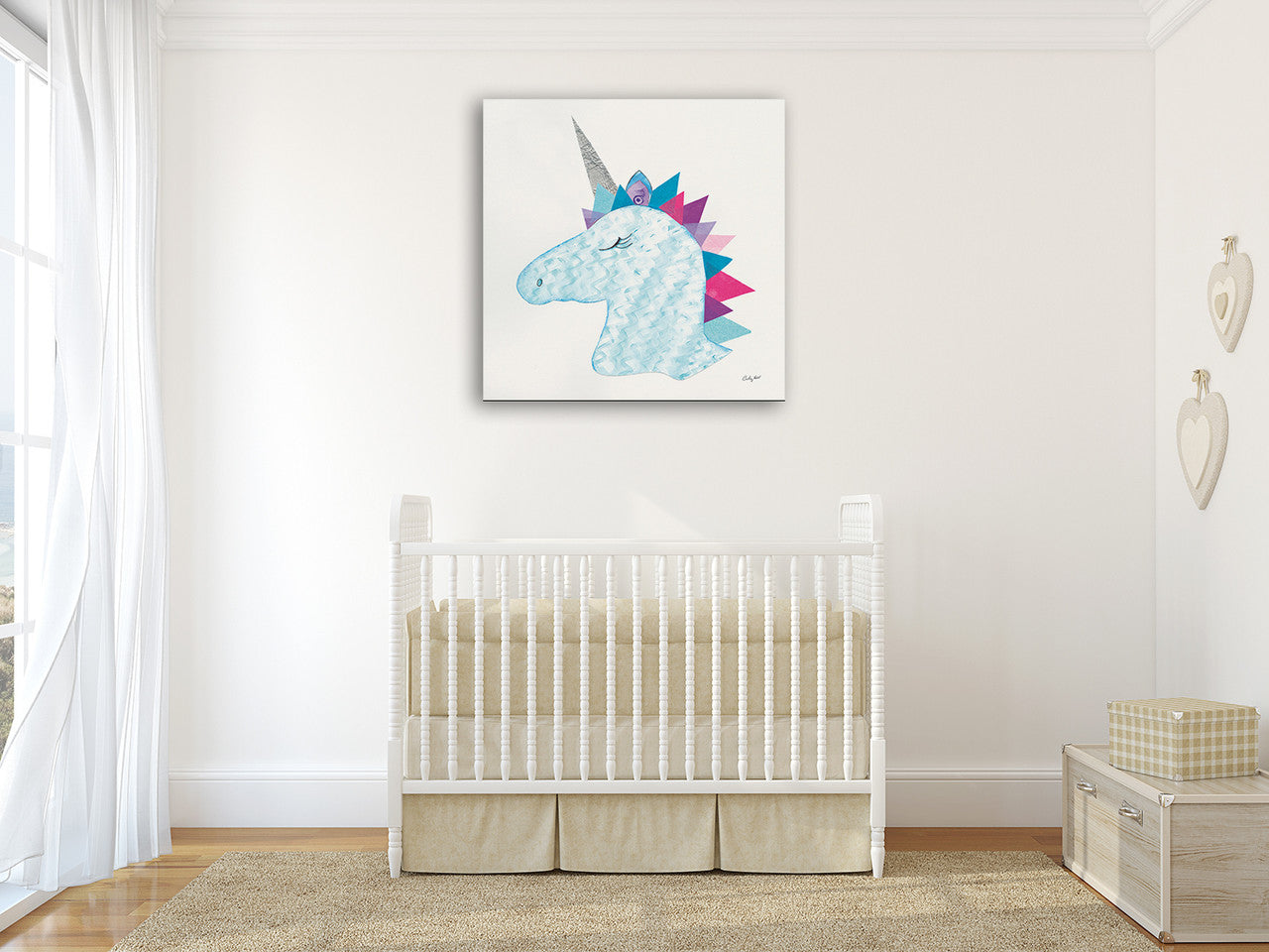 Unicorn Power II Wall Art Print on the wall