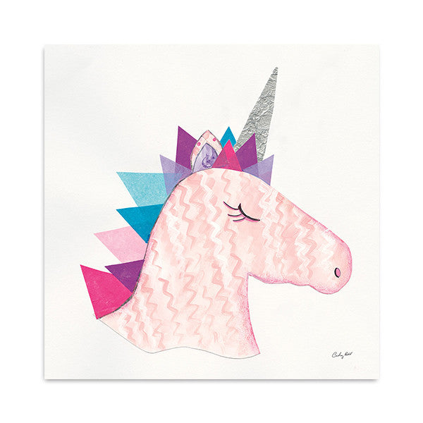 Unicorn Power I Wall Art Print on the wall