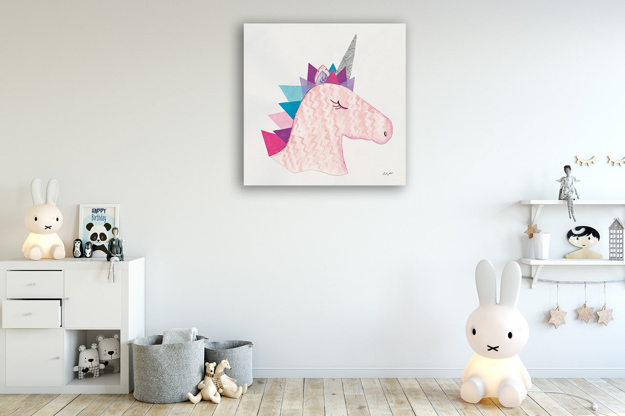 Unicorn Power I Wall Art Print on the wall