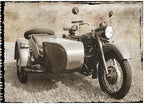 Ural Motorcycle I Wall Art Print
