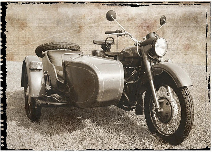 Ural Motorcycle I Wall Art Print