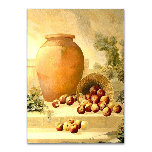 An Urn with Apples Wall Art Print