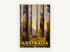 Marysville Tall Trees, vintage canvas wall art print, front view