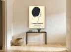 Le Rouge Baiser vintage canvas print on the wall of a hallway