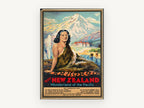 Wonderland of the Pacific, vintage canvas wall art print, front view