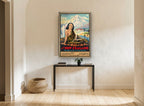 Wonderland of the Pacific vintage canvas print on the wall of a hallway