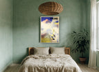 Kasprowy Cable Car Skiers vintage canvas print on the wall of a bedroom