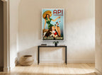 Sweet Treats Voghera vintage canvas print on the wall of a hallway
