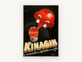 Kinagin Red Head, vintage canvas wall art print, front view