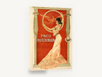Lady of the Eagle Hoop, vintage pneu hutchinson tyre advertising poster, stretched canvas wall art print ready to hang