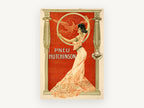 Lady of the Eagle Hoop, vintage canvas wall art print, front view