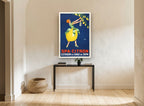 Lemon Dress Spa Citron vintage canvas print on the wall of a hallway