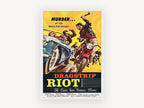 Dragstrip Riot Murder, vintage canvas wall art print, front view