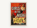 Girls in the Night, vintage canvas wall art print, front view