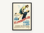 It's a Wonderful Life, vintage canvas wall art print, front view
