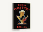 Itala Pilsen Padova, vintage italian beer advertising poster, stretched canvas wall art print ready to hang