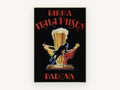 Itala Pilsen Padova, vintage canvas wall art print, front view