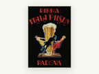 Itala Pilsen Padova, vintage canvas wall art print, front view