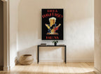 Itala Pilsen Padova vintage canvas print on the wall of a hallway