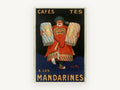 Mandarin Coffee Merchant, vintage canvas wall art print, front view
