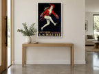 Leaping Quinquina Messenger kitchen canvas print on the wall of a entry hall