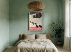 Verona Race Day 1927 vintage canvas print on the wall of a bedroom