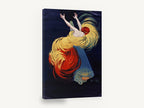Falling Into Spotlight, vintage art nouveau theatre spotlight poster, stretched canvas wall art print ready to hang
