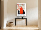 Cats at the Red Mill vintage canvas print on the wall of a hallway