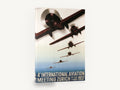 Zurich Air Meeting, vintage zurich aviation meeting poster, stretched canvas wall art print ready to hang