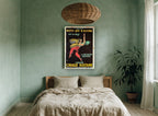 Sultane Boot Polish Dancer vintage canvas print on the wall of a bedroom