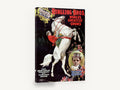 Jupiter the Rearing Horse, vintage ringling bros circus poster, stretched canvas wall art print ready to hang
