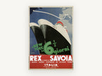 New York in Six Days, vintage canvas wall art print, front view