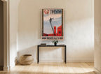 Treviso Firemen's Gathering vintage canvas print on the wall of a hallway