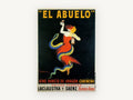El Abuelo Serpent Lady, vintage canvas wall art print, front view