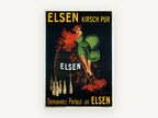 Elsen Cherry Harvest, vintage canvas wall art print, front view