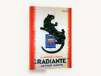 Cat on the Radiante, vintage cat heater advertising poster, stretched canvas wall art print ready to hang