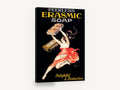 Delightful and Distinctive, vintage erasmic soap advertising poster, stretched canvas wall art print ready to hang