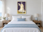 Nurse and Bandages vintage canvas print on the wall of a coastal bedroom
