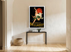 Dancing Bellardi Vermouth vintage canvas print on the wall of a hallway